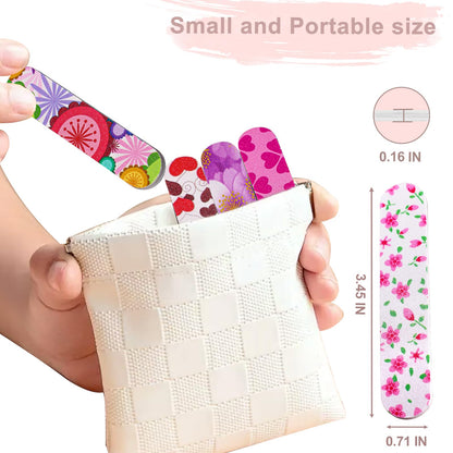 Top down view of the complete 50 piece GigaGround nail file collection