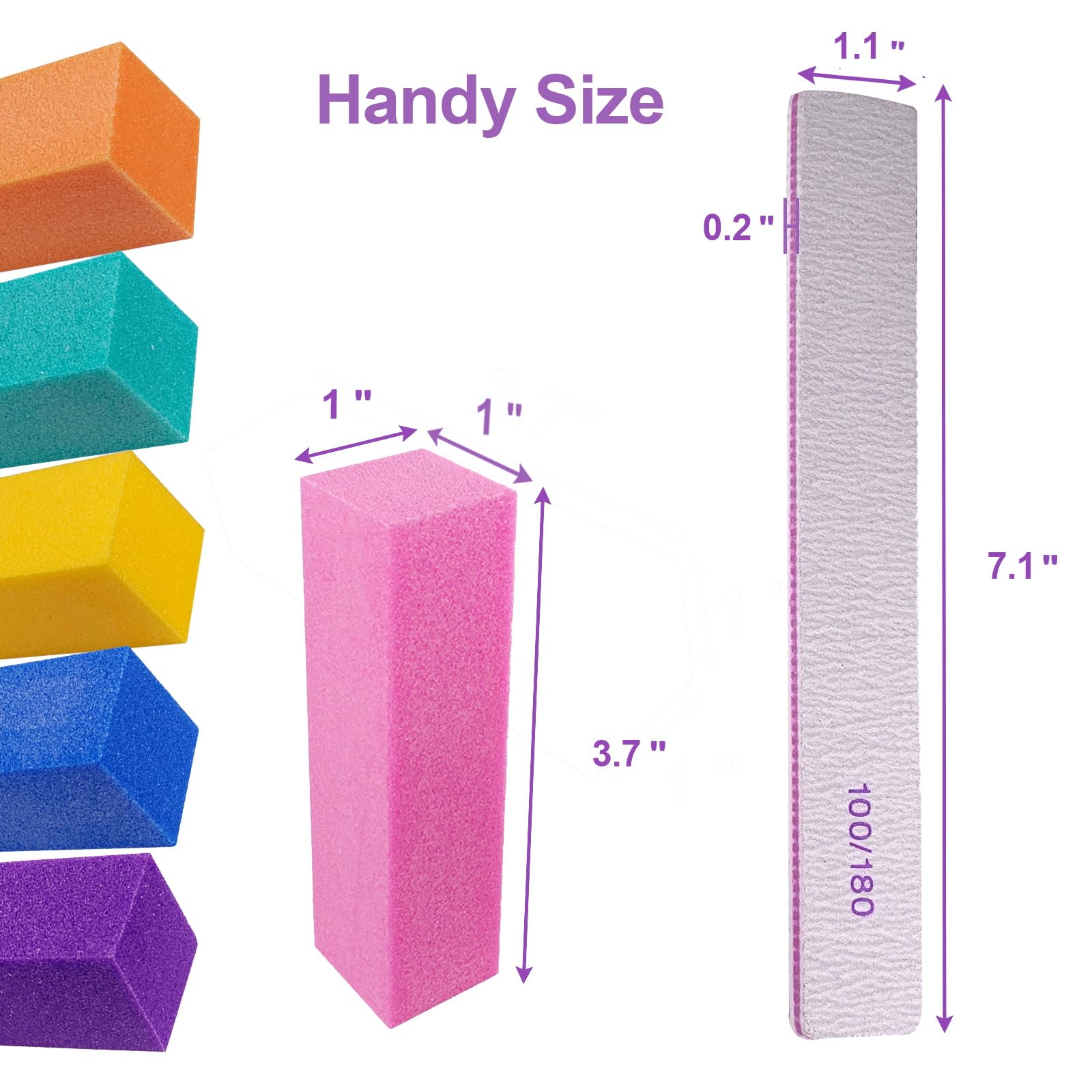 Homeyera manicure kit components for nail shaping