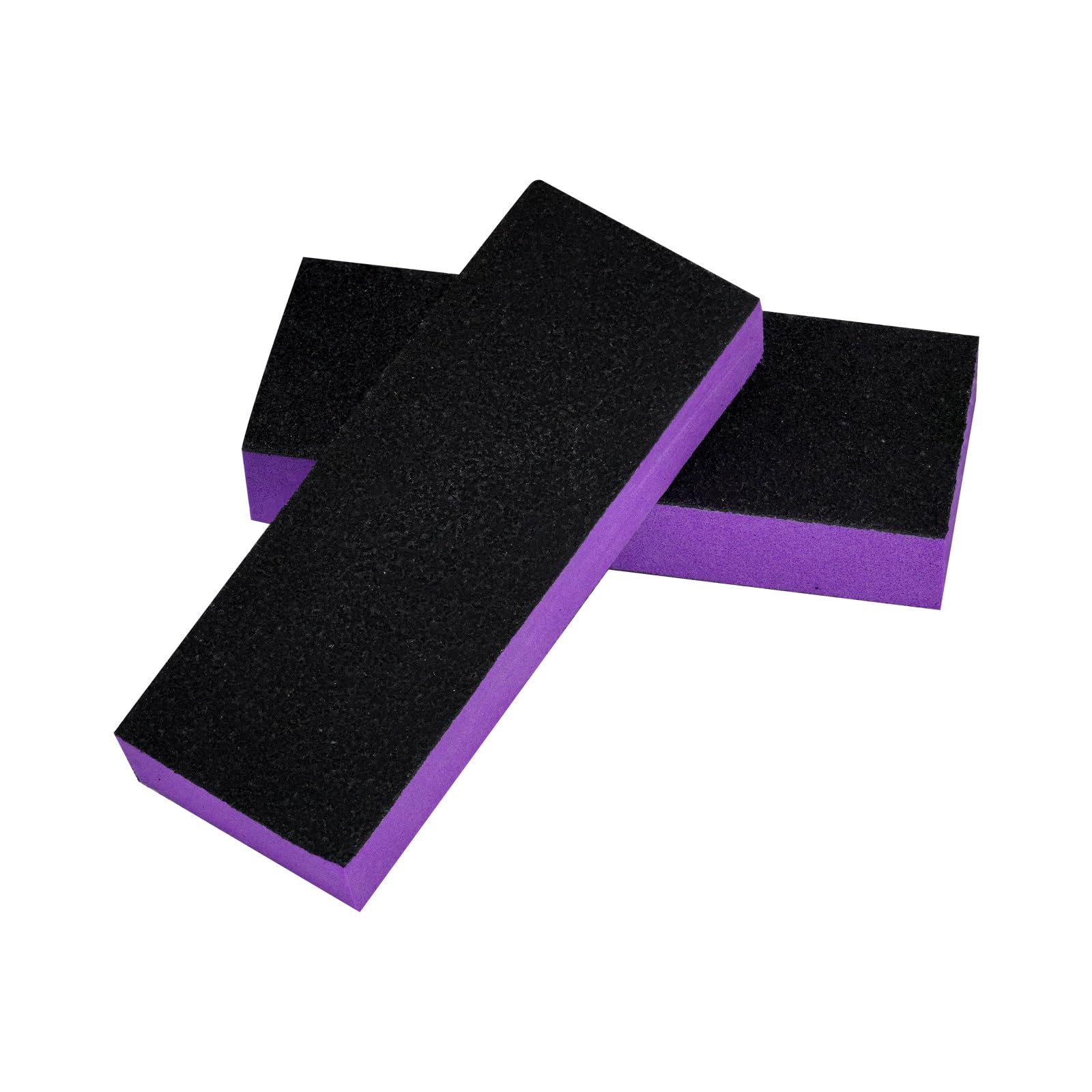 Dual sided professional nail sanding and polishing block
