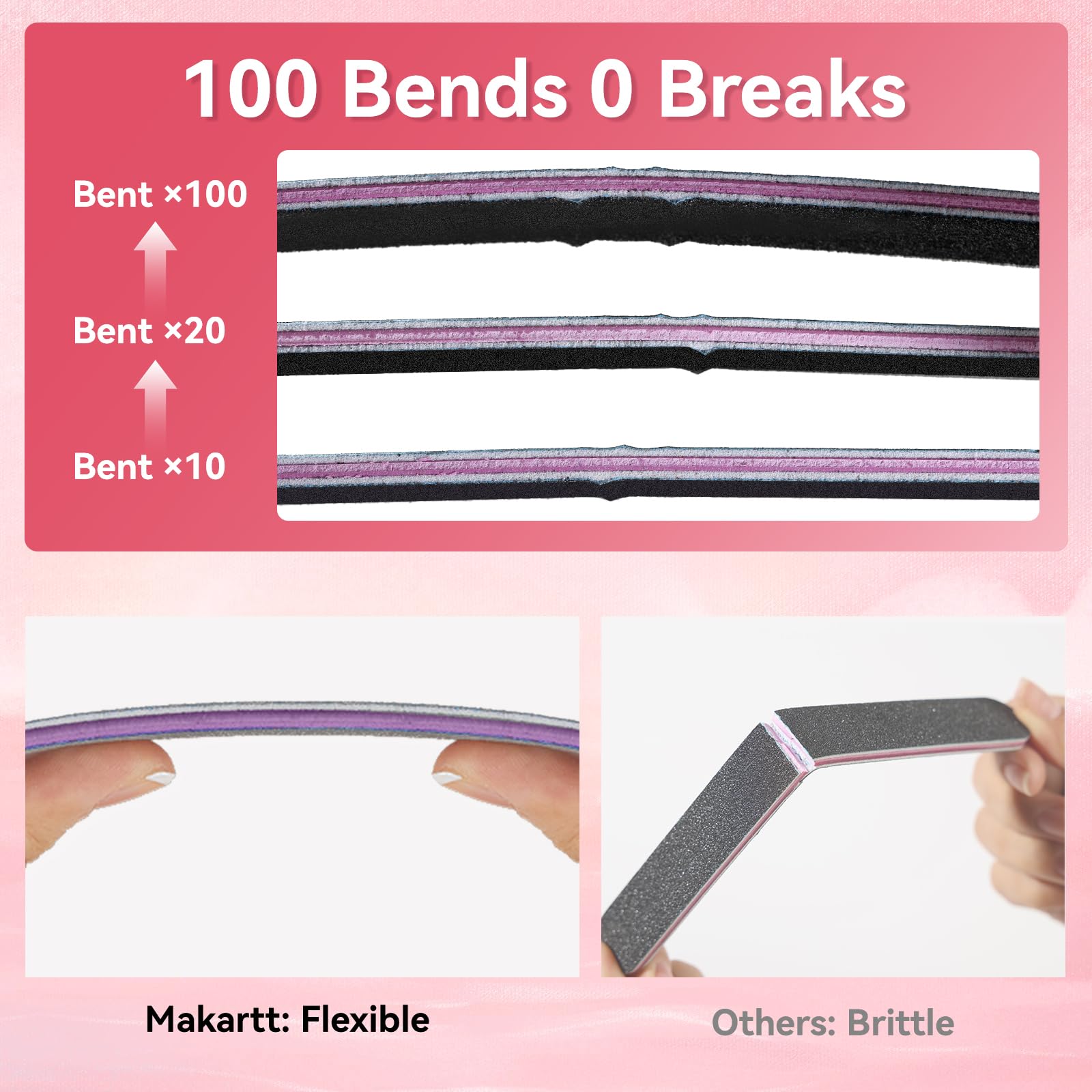 Using Makartt nail file for acrylic shaping