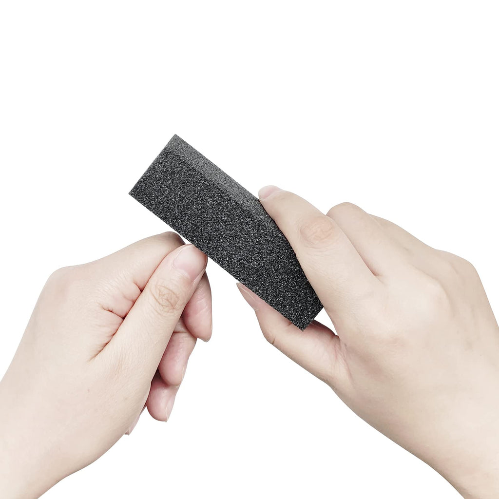 Professional manicure tools featuring HeeYaa nail buffer blocks