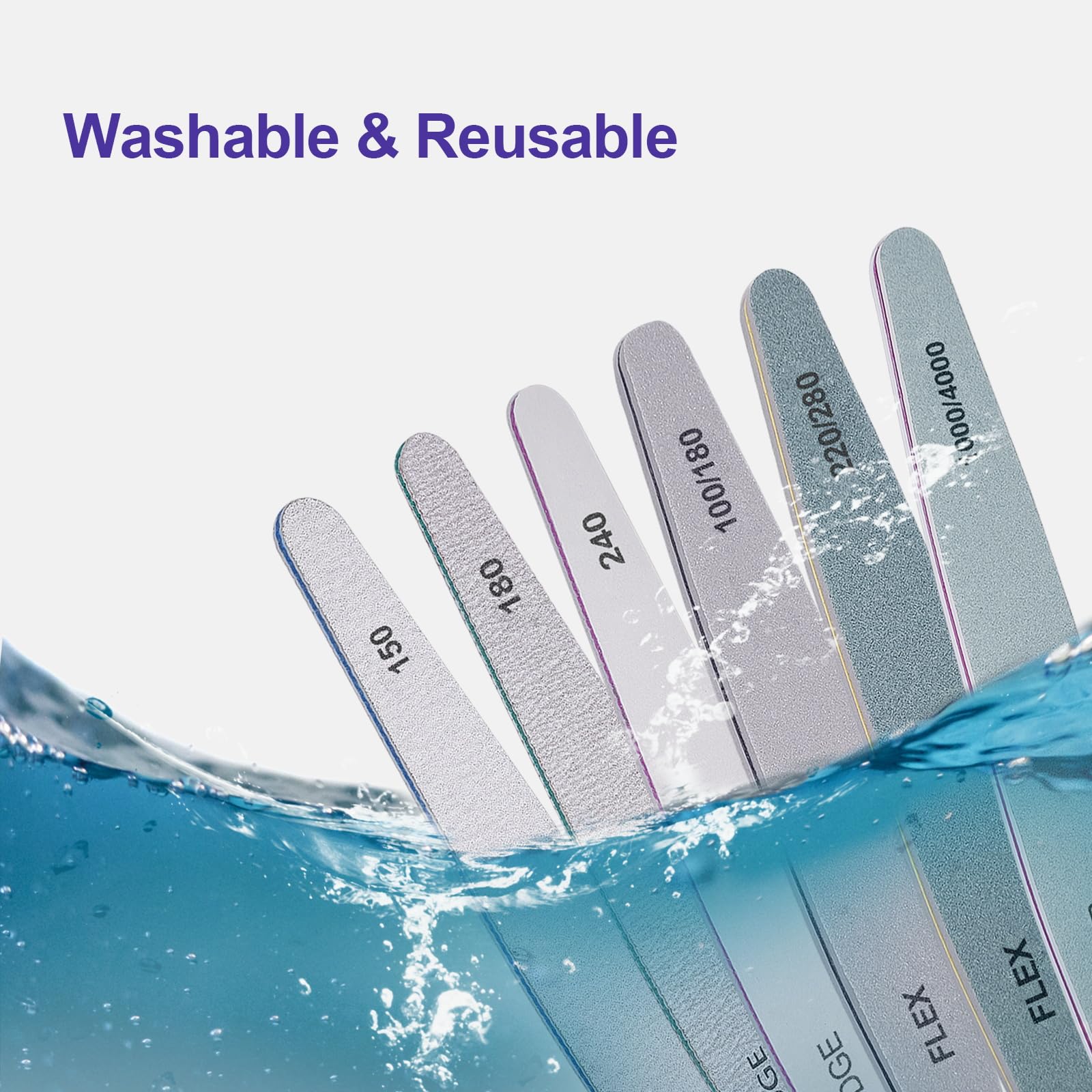 Professional nail file set for acrylic and natural nails