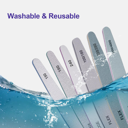 Professional nail file set for acrylic and natural nails