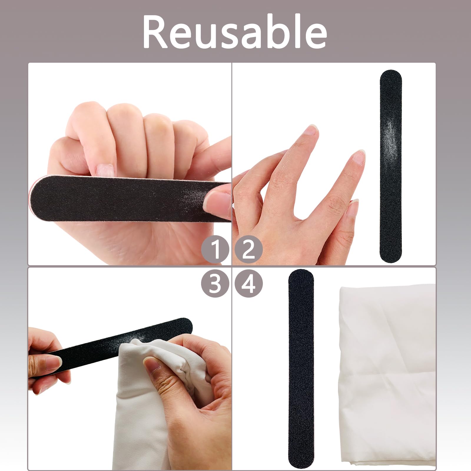 Dual sided emery board for manicure and pedicure