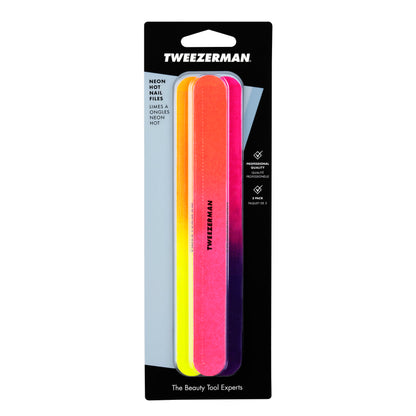 Assorted neon nail files for handbag storage