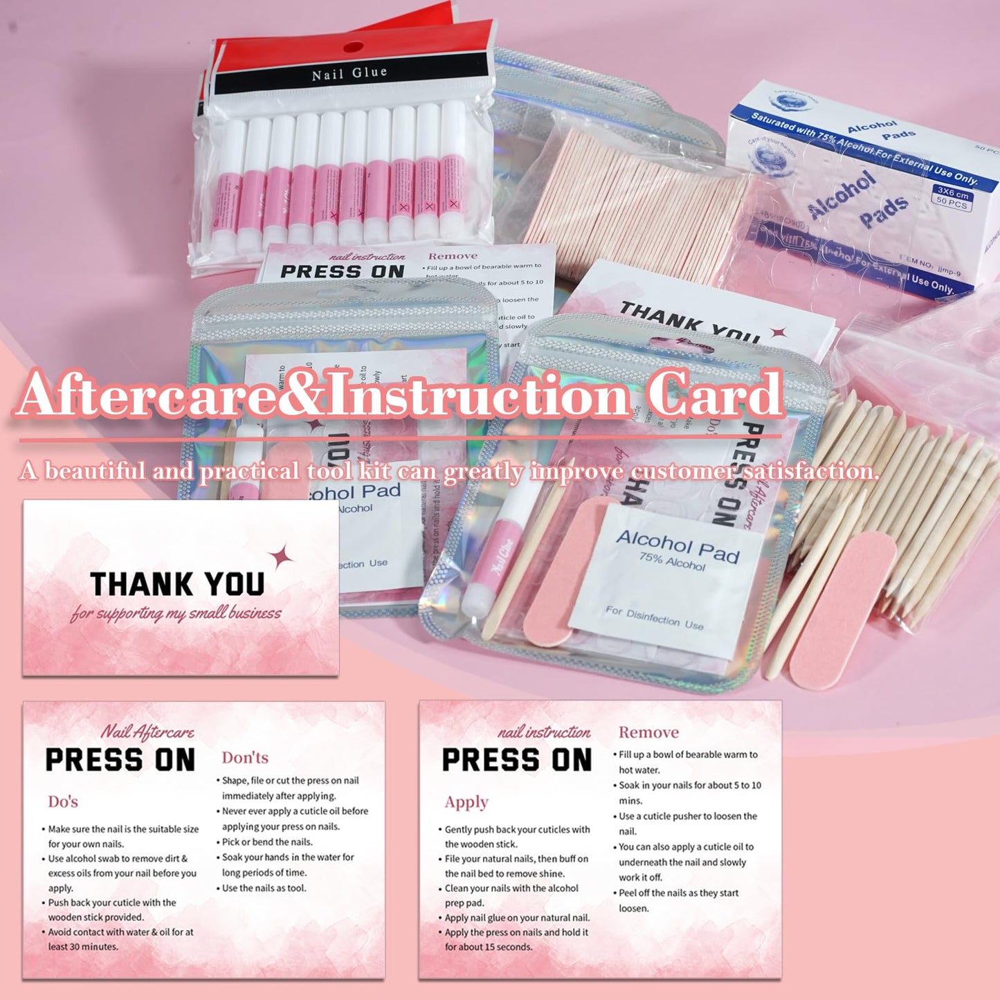 Full set of Bebbtiy disposable nail business prep supplies