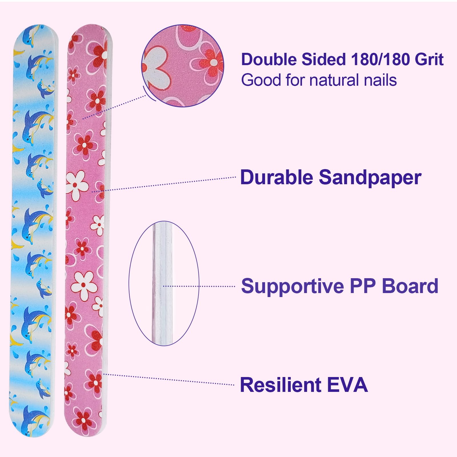 Twenty-four piece nail file set for home manicure grooming