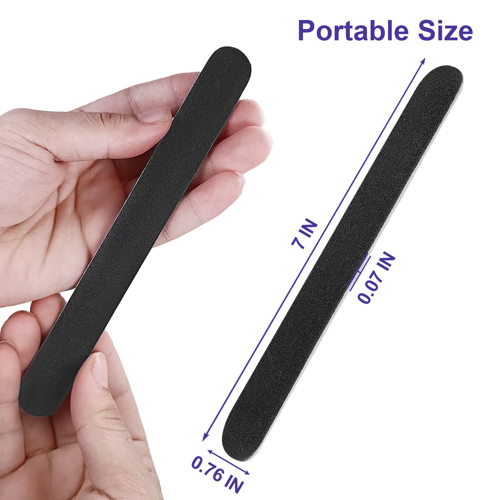 HomeyEra emery board nail files for acrylic and natural nails