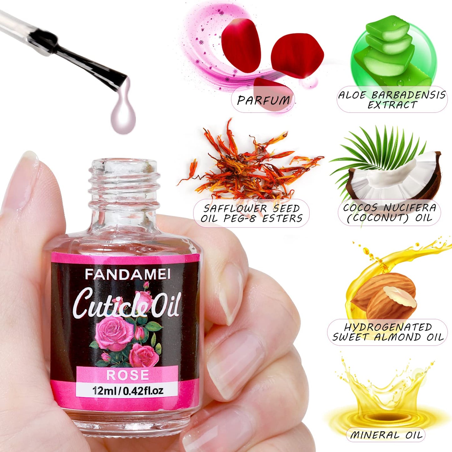 Fandamei nail grooming kit components laid out