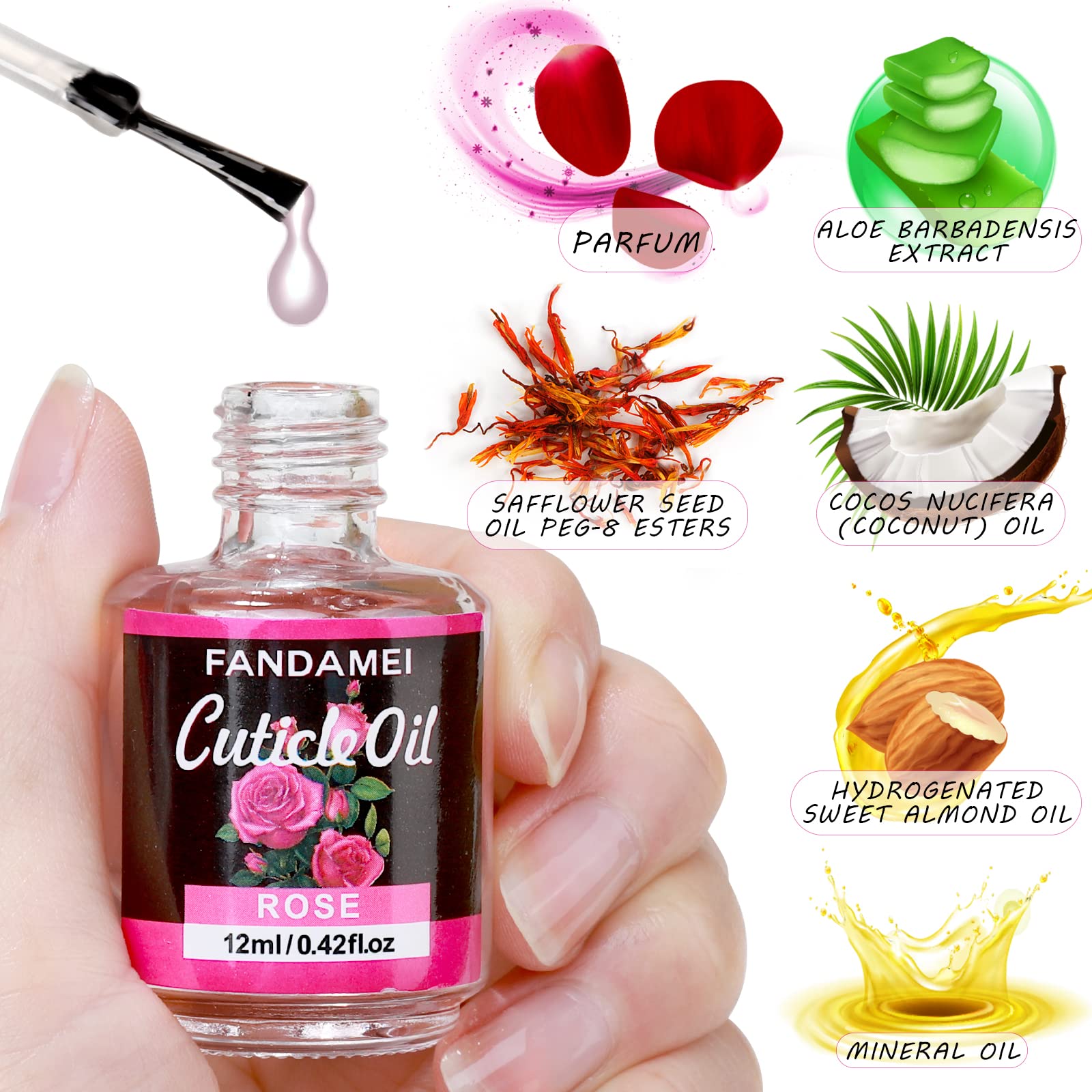 Fandamei nail grooming kit components laid out