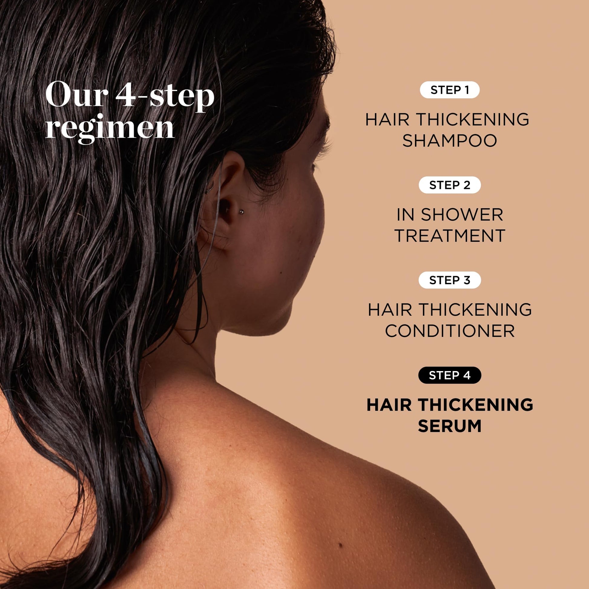 Full product kit view of the Dr. Groot biotin infused hair care line for reducing hair breakage.