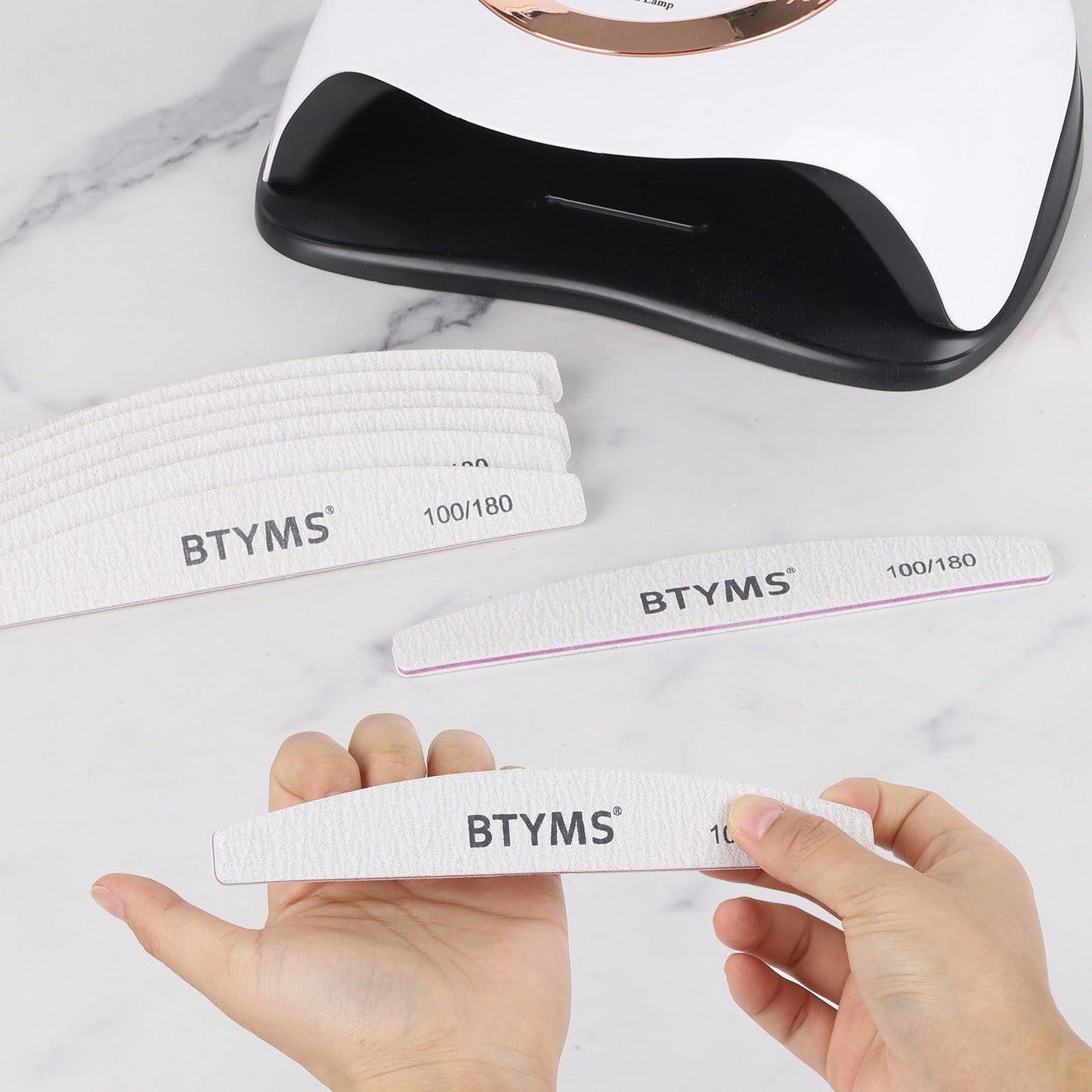Btyms nail files suitable for natural acrylic and gel nail maintenance