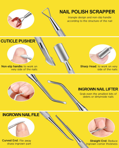 Morgles professional manicure tools for natural and acrylic nails