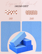 Blue Maryton nail buffer blocks for natural nails