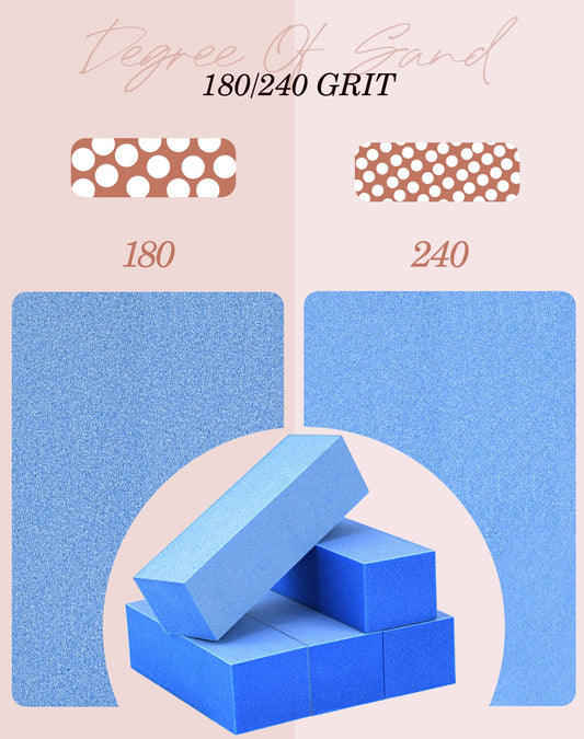 Blue Maryton nail buffer blocks for natural nails
