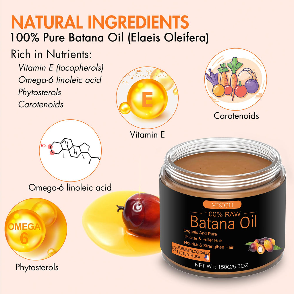 MISICH Honduran batana oil product ingredients display