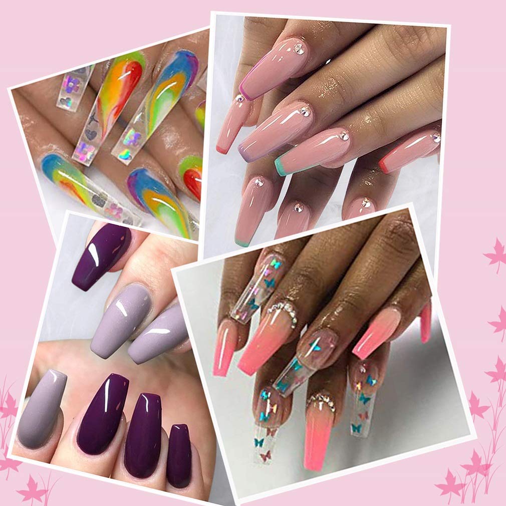 Treamlyn nail files demonstrating dual grit sides for acrylic nails