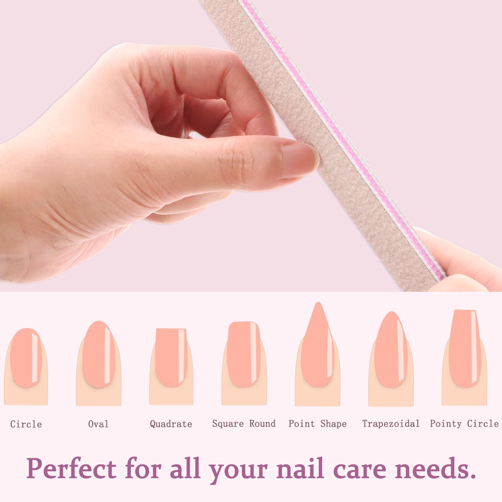 HeeYaa nail file set showing grit texture detail