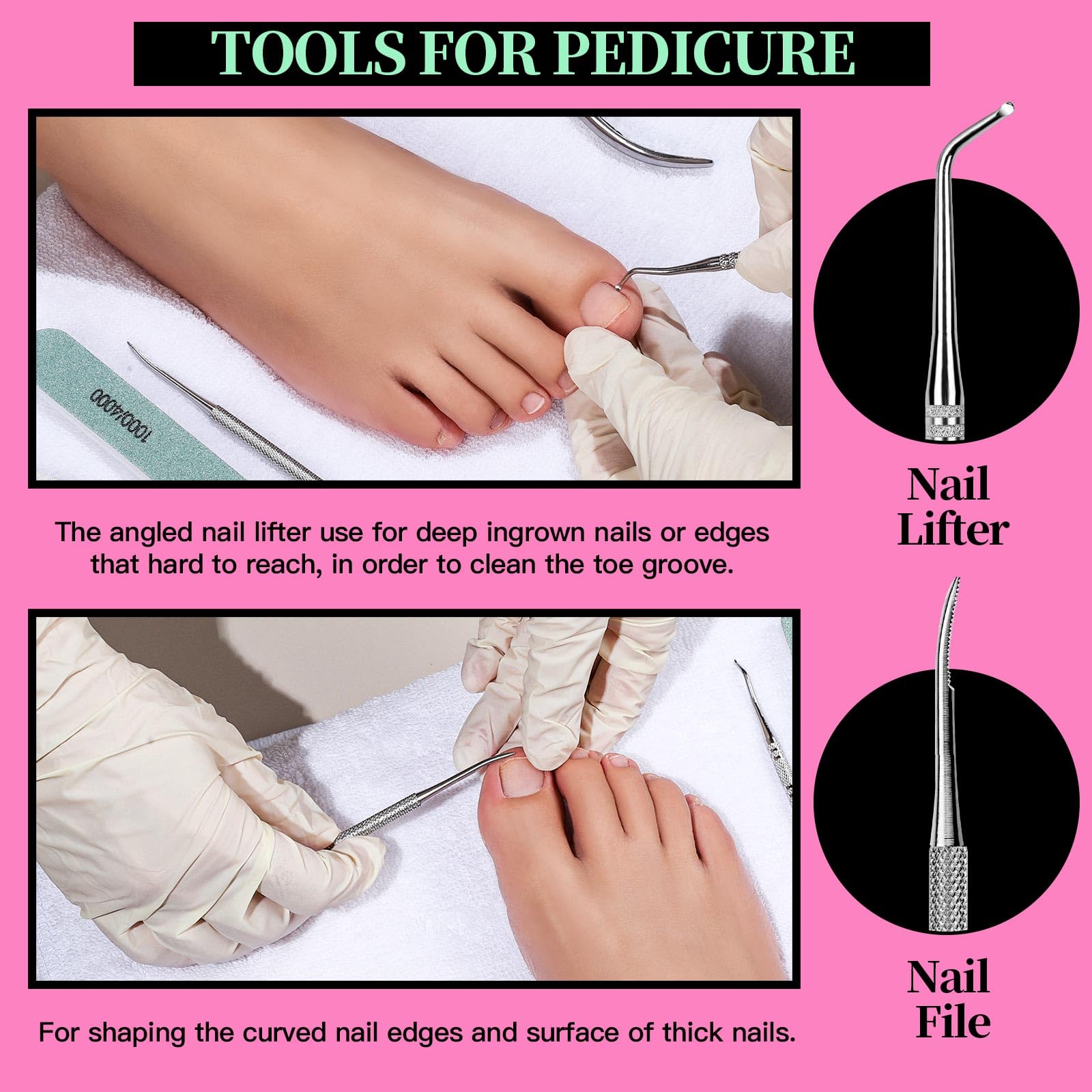 Fandamei nail care kit accessories including cleaning brush