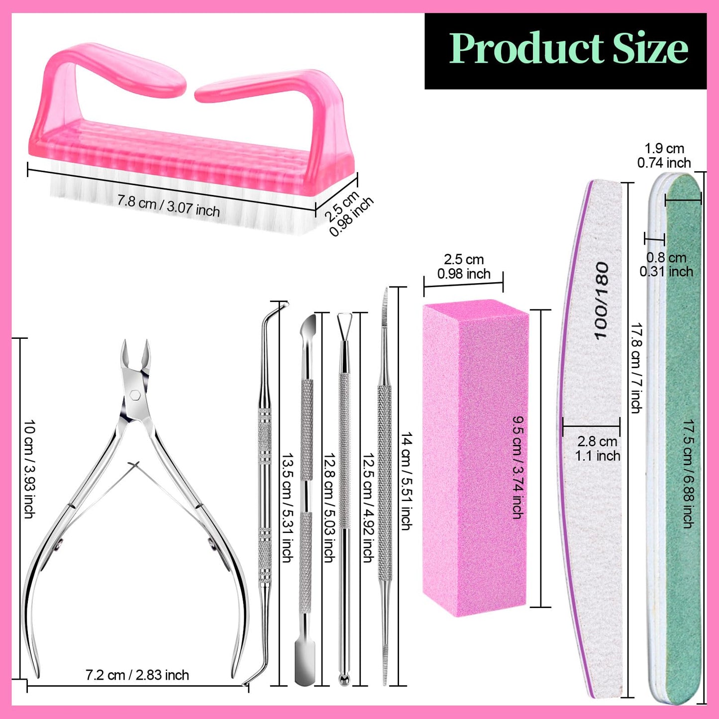 High quality Fandamei nail prep kit tools arranged