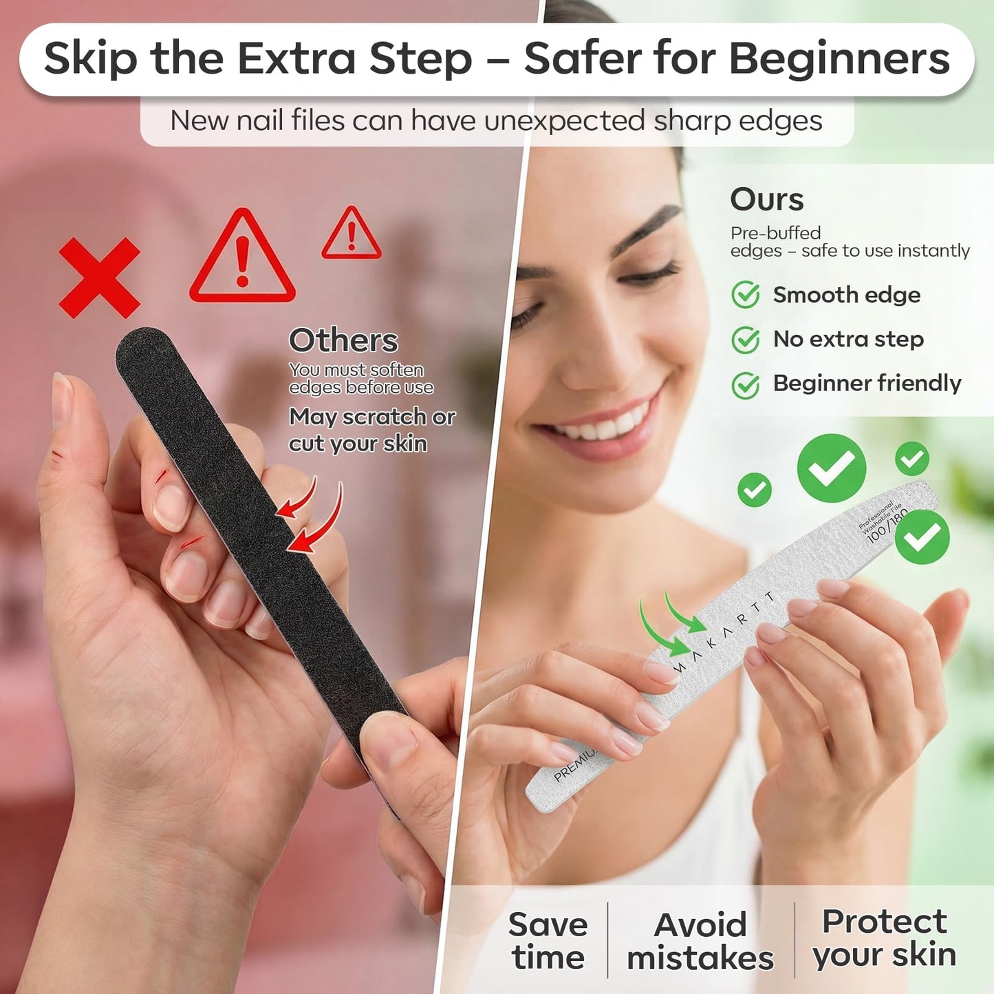 Makartt manicure kit for gel and acrylic nail removal