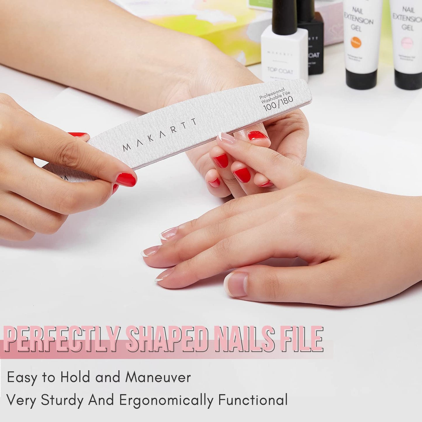 Full set of 10 Makartt professional nail grooming tools