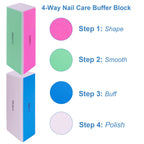 Professional emery board nail files for natural nails