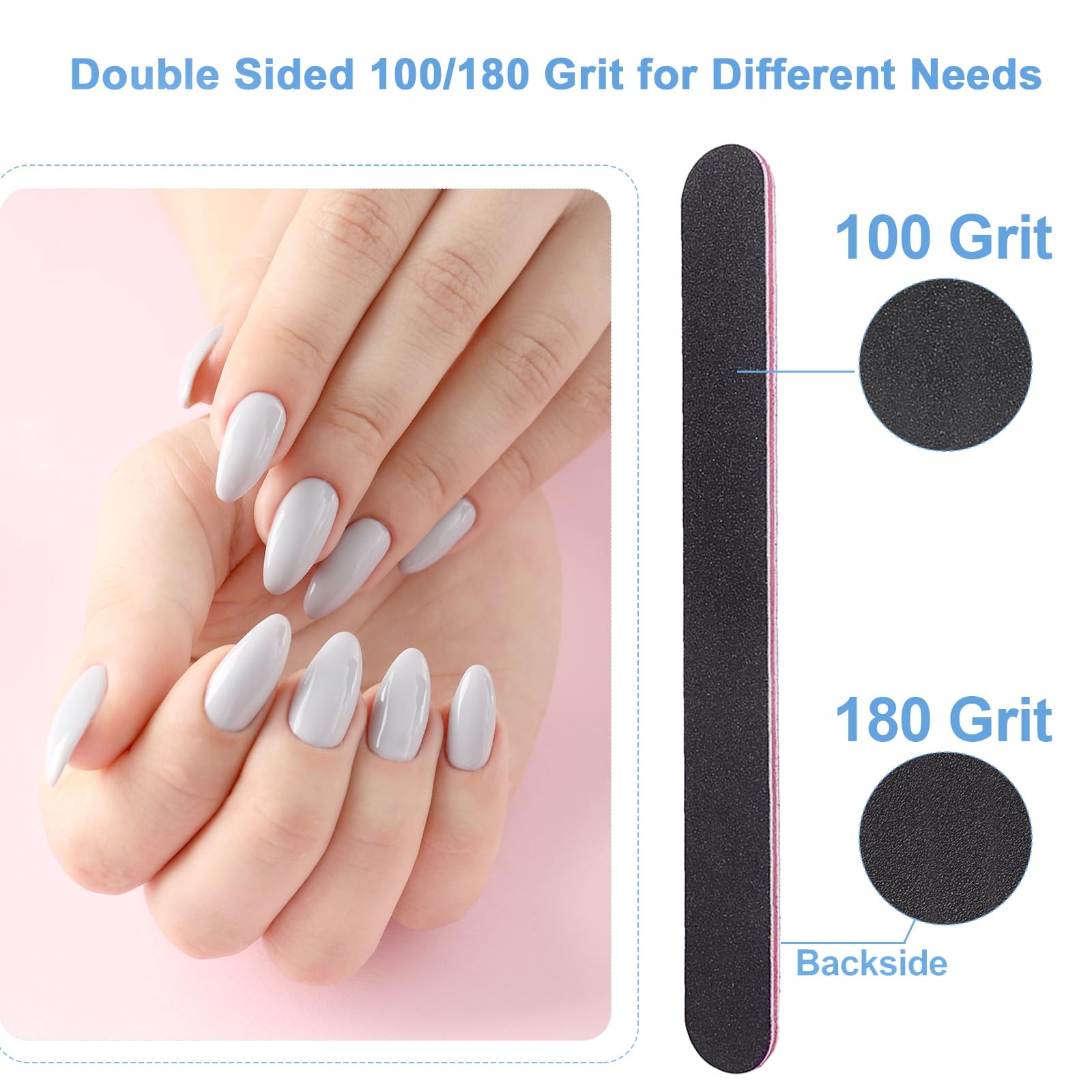 AhaTopia manicure kit contents arranged on white background