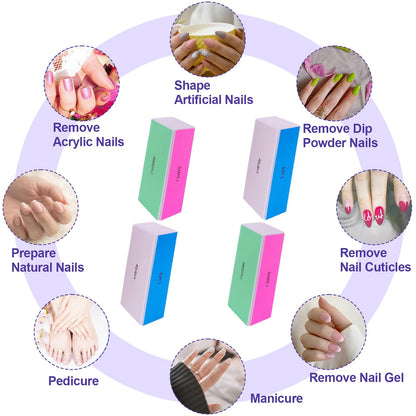 Nalacal nail care buffer for acrylic extensions