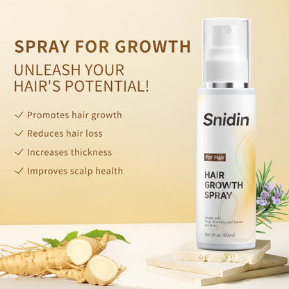 Snidin rosemary oil and biotin hair serum packaging details