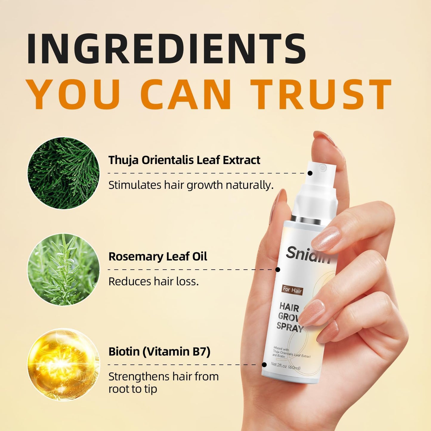 Snidin lightweight non-greasy scalp spray application instructions