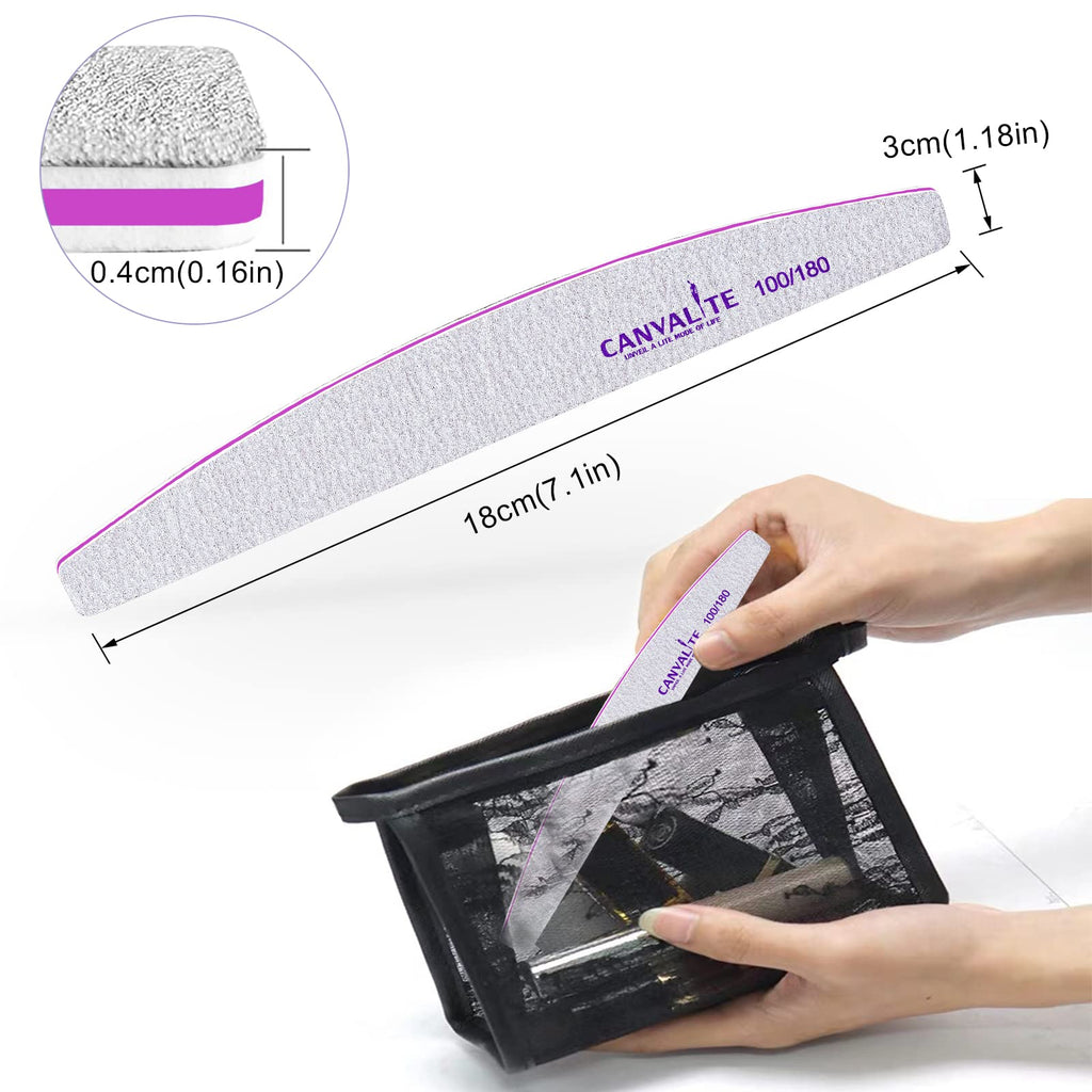 Canvalite emery boards for natural and artificial nail maintenance