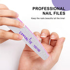 Professional nail care kit featuring Canvalite nail files