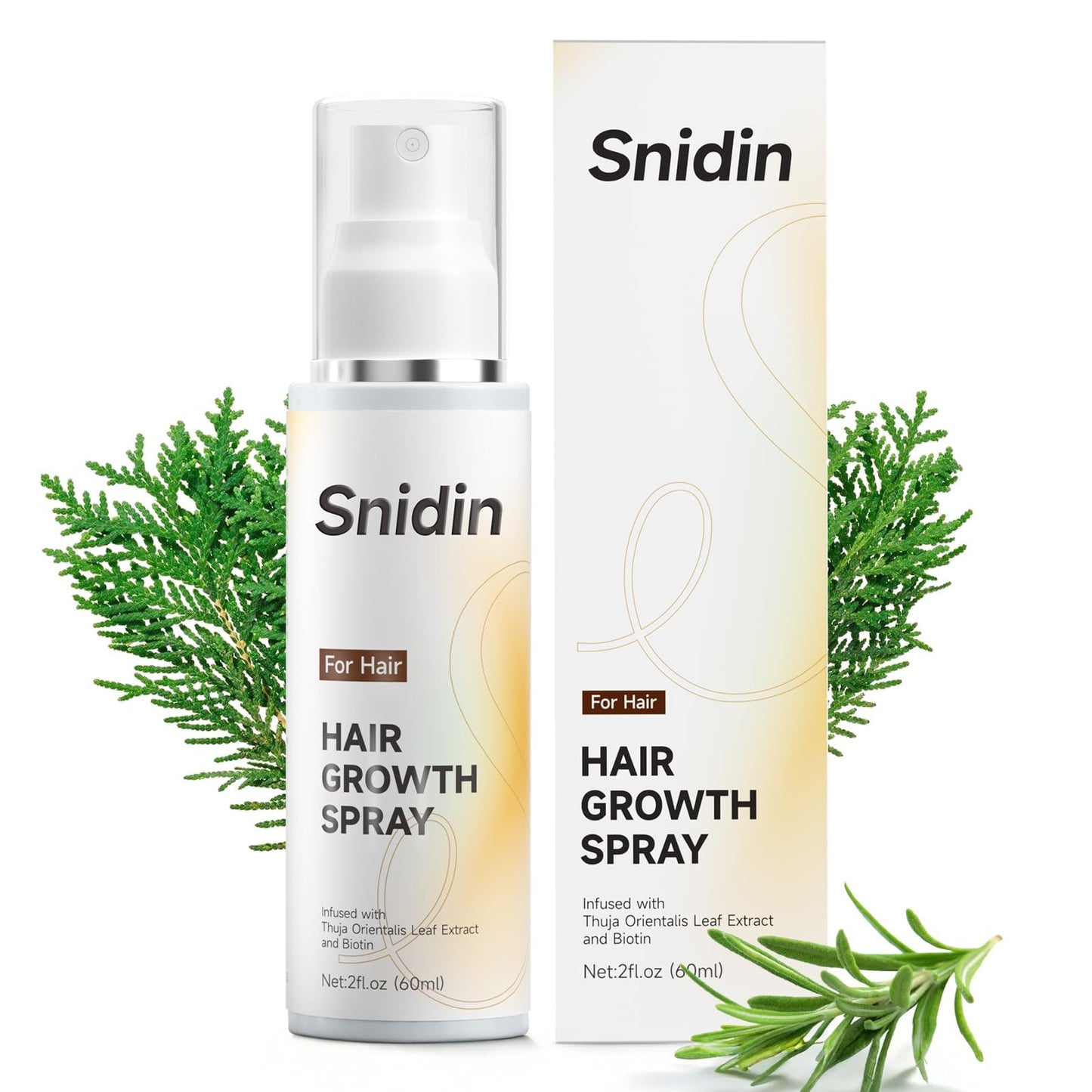 Snidin anti-hair fall rosemary leaf oil scalp mist display