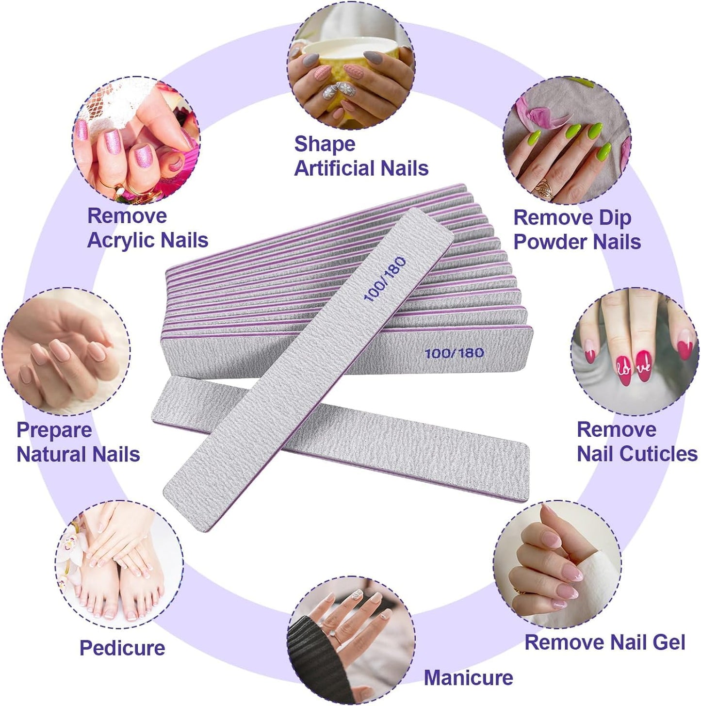 Hand holding Homeyera professional nail file for size reference