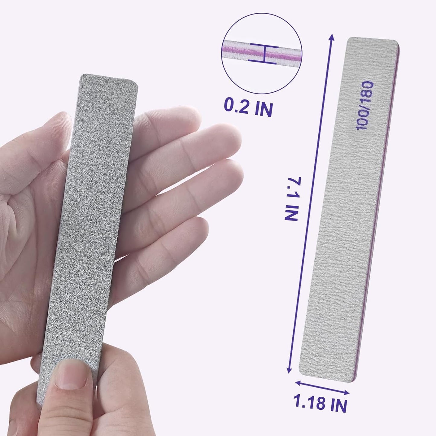 Homeyera nail files set retail packaging and contents