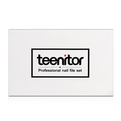 Teenitor nail file and buffer kit retail packaging view