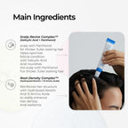 Seapuri thinning hair serum lifestyle application shot