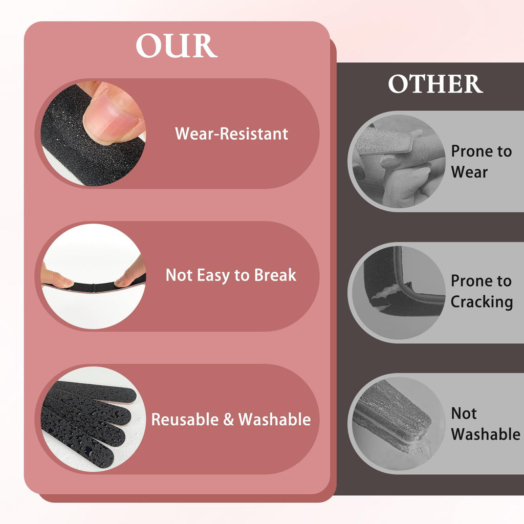 Manicure tool kit featuring HeeYaa black emery boards
