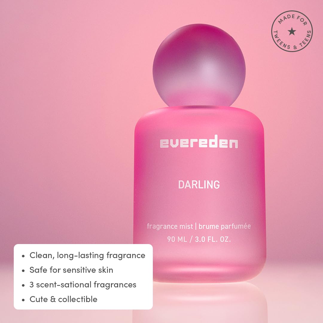 Evereden clean and vegan fragrance spray for teens side view
