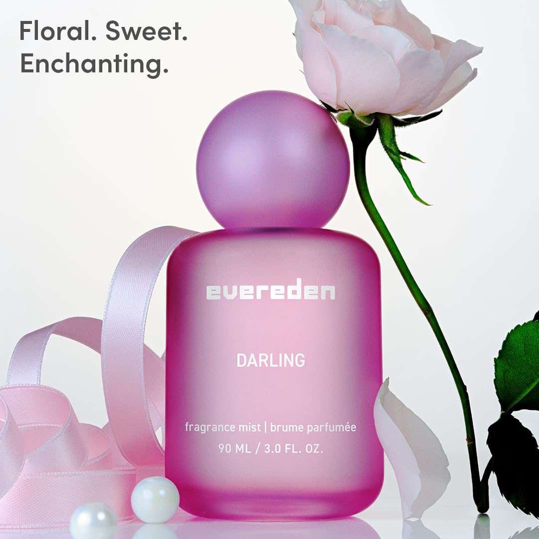 Evereden Darling ninety milliliters non toxic body spray close up