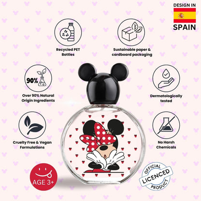 Minnie Mouse Eau de Toilette 100ml bottle showing product design