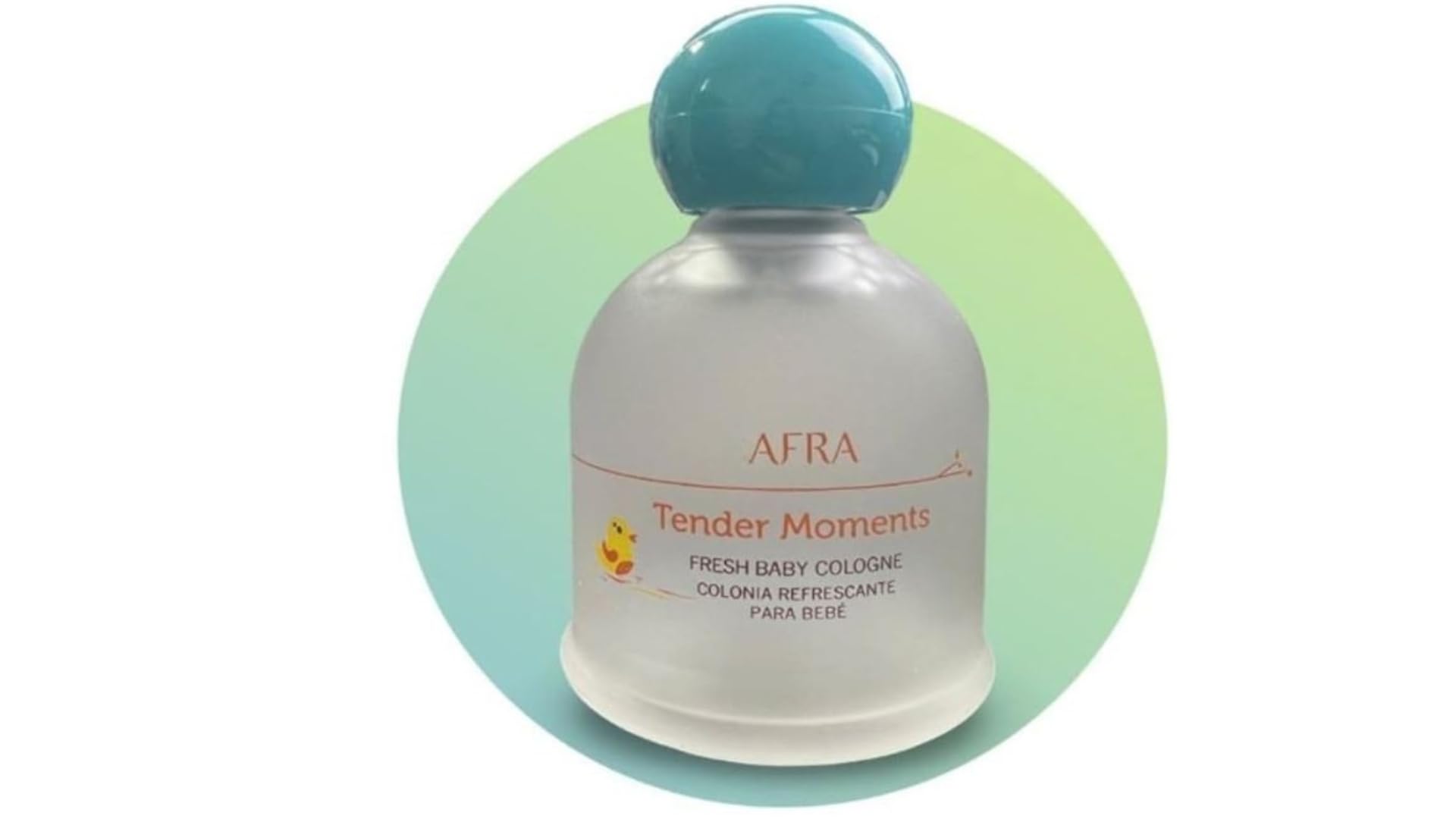 Jafra Tender Moments Fresh Baby Cologne bottle detailing the alcohol-free formula.