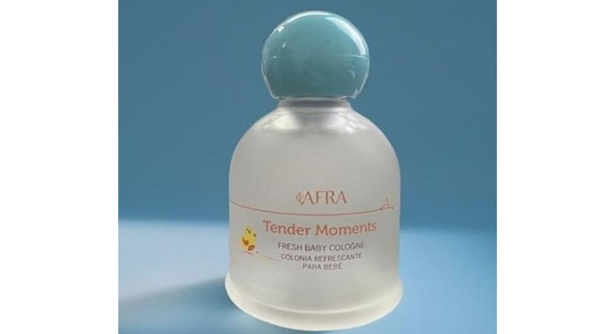 Side view of Ioly's Jafra baby fragrance box illustrating paraben-free product safety.