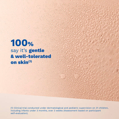 Mustela baby perfume bottle highlighting chamomile and honey extract ingredients
