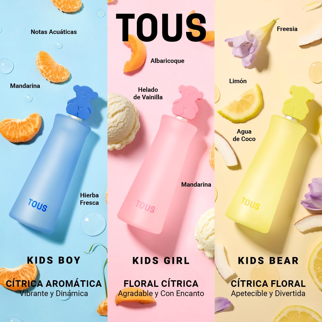 Tous Kids Boy daily wear perfume bottle with playful packaging design for young boys