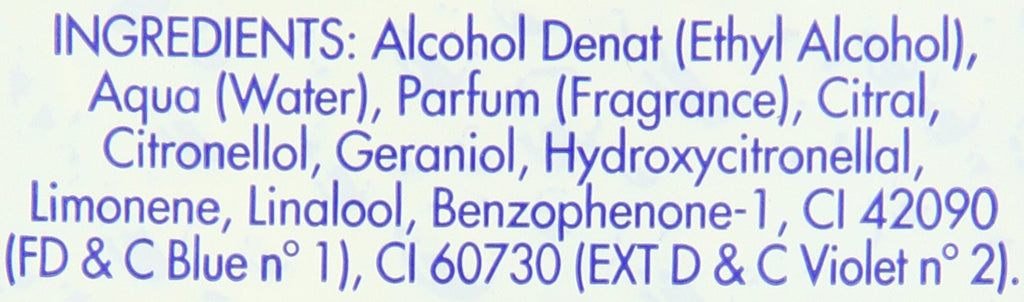 Authentic Para Mi Bebe Spanish formula splash cologne ingredients label
