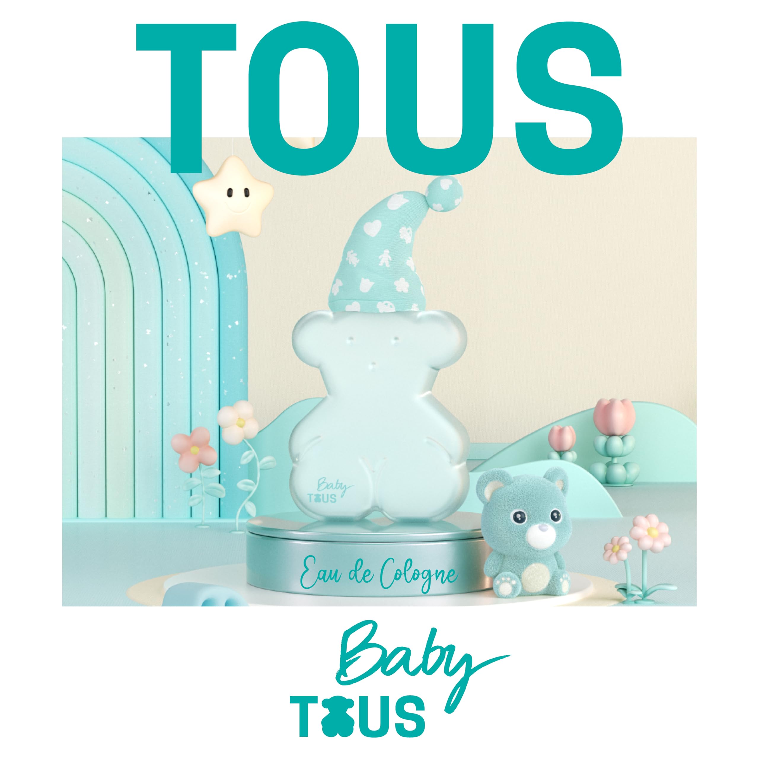 Tous Baby alcohol free kids perfume 100ml retail box and spray bottle