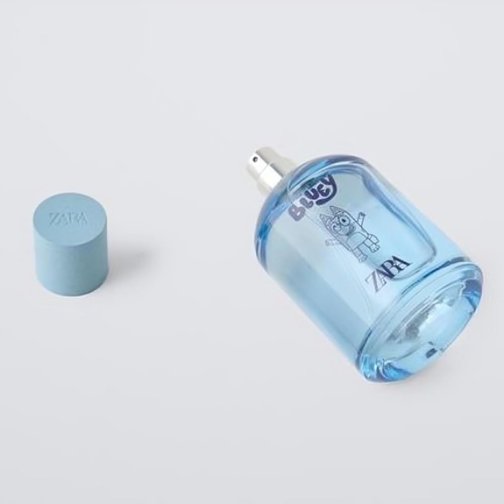 Zara Kids character fragrance spray detailing the back ingredients and safety information labels