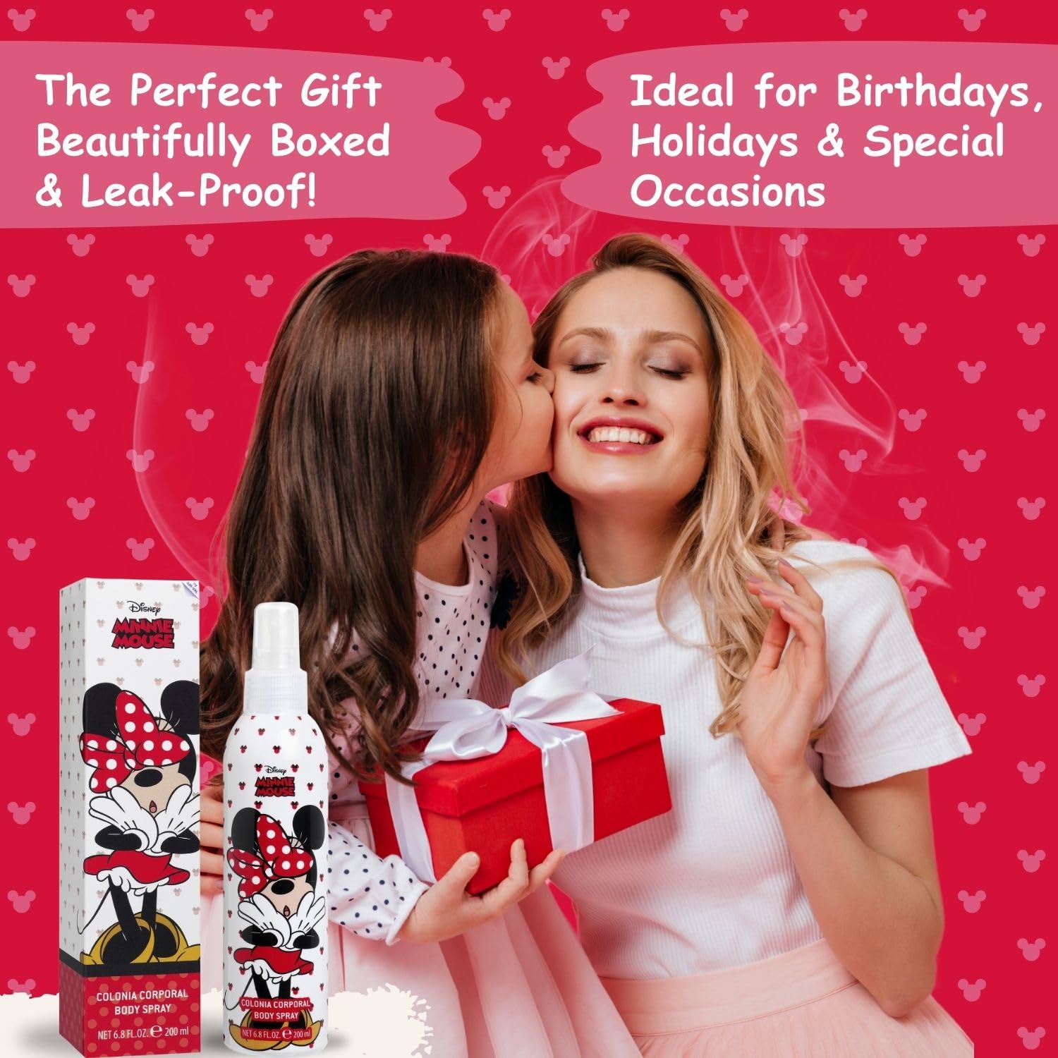 Air-Val Minnie Mouse body spray for kids side view details